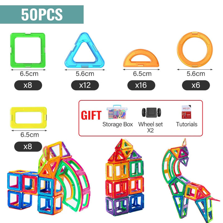 Super Brinquedo Magnético! Blocos Montáveis