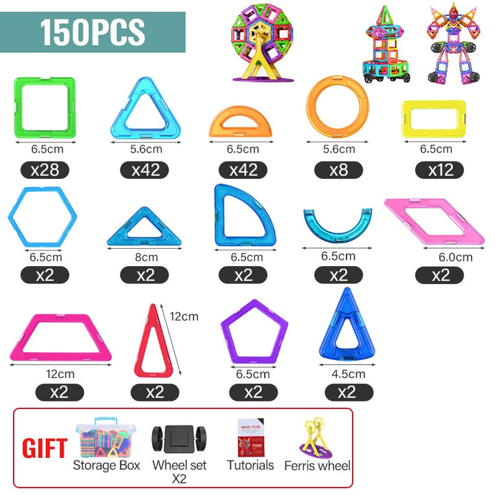 Super Brinquedo Magnético! Blocos Montáveis